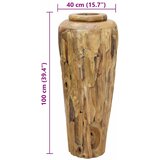  Ukrasna vaza 40 x 100 cm od masivne tikovine | shoptok.hr