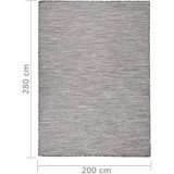 Vanjski tepih ravnog tkanja 200 x 280 cm smeđe-plava | shoptok.hr