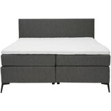 Hom`in POSTELJA BOXSPRING 140 cm x 200 cm , tekstil antracit, črna | Shoptok.si