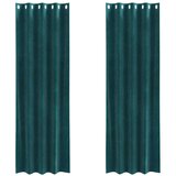  Zavjese za zamračivanje 2 pcs Tamnozelena 140 x 260 cm Baršun | shoptok.hr