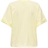 Only Majica 'ONLMINDY' svijetložuta / roza / bijela | shoptok.hr
