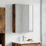  Kopalniška ogledalna omara Dimljeni oreh 33 x 11,5 x 50 cm, (5000233346) | Shoptok.si