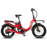 Potovalno električno kolo F20 X-Max, 48V 30Ah Samsung baterija, trojno vzmetenje, rdeča, (5000249506)