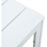  Stolić za kavu bijeli 78 x 78 x 74 cm HDPE s izgledom drva | shoptok.hr