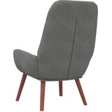  Opuštajuća fotelja tamno siva baršunasta | shoptok.hr