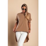Fenzy Moderna Asimetrična Majica Vebtura, Smeđa | shoptok.hr