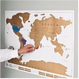 Ambiance Stenski zemljevid sveta Scratch Map | Shoptok.si