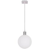 Candellux Lighting Viseča svetilka v srebrni barvi s steklenim senčnikom ø 15 cm Oden - Candellux Lighting Cene