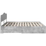  Konstrukcija postelje z vzglavjem Betonsko siva 180 x 200 cm, (5000102196) | Shoptok.si