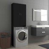 vidaXL Ormarić za perilicu rublja crni 64 x 25,5 x 190 cm Cijene