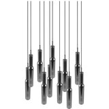 Trio Select LED viseča svetilka v srebrni barvi s steklenim senčnikom ø 50 cm Lucent – | Shoptok.si