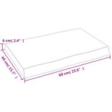 Stolna ploča 60x40x(2-6) cm od hrastovine sa živim rubom | shoptok.hr
