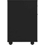 vidaXL Omarica na kolesih črna 45x38x54 cm iverna plošča | Shoptok.si