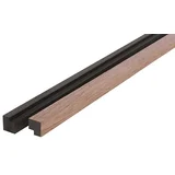 Zaključna letvica za akustične panele (3.000 x 25 x 22 mm, 2 kos, Oreh)