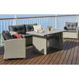 Lounge baštenski set visbi 4 osoba siva Cene