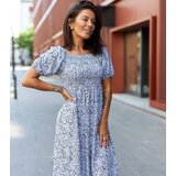 UR/CEO Black floral midi dress Samatzai | ePonuda.com