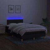  Box spring s madracem LED crni 120 x 200 cm od tkanine | shoptok.hr