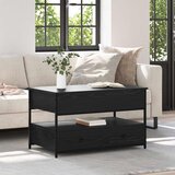 vidaXL Kava Stol Crni hrast 85 x 50 x 50 cm Konstruirano drvo Cijene