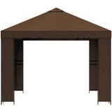 Gazebo 3 x 3 m Smeđa Poliester i čelik 190 gsm | Eponuda.ba