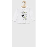 Birba&Trybeyond Majica z dolgimi rokavi za dojenčka bela barva