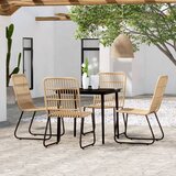  5-dijelni vrtni blagovaonski set boja hrasta | shoptok.hr