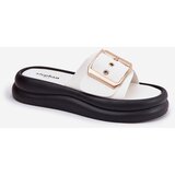 Boto Womens sandals on a chunky platform with a decorative buckle white Zelori | shoptok.hr