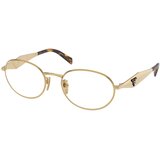 Prada PRD53VD 24J1O1 ONE SIZE (54) Zlata/Kristalna Cene