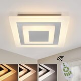 Nettlife LED stropna svetilka: 30 cm svetilka za dnevno sobo, 23 W zatemnljiva kuhinjska svetilka, moderna svetilka z daljinskim upravljalnikom, (22110721) | Shoptok.si