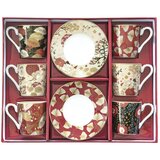 Easy Life Set skodelica za črno kavo s podstavkom Kimono 100ml / 6kos / porcelan, les, (5000199416) | Shoptok.si