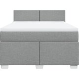  Krevet box spring s madracem svjetlosiva 160x200 cm tkanina | shoptok.hr