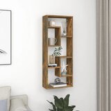 Maison Chic Stenska polica - Viseča Polica dimljeni hrast 36x16x90 cm inženirski les, (21793653) | Shoptok.si
