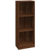 Maison Chic Knjižna omara - Knjižni regal 3-nadstropna rjav hrast 40x24x109 cm inženir. les, (21724613) Cene