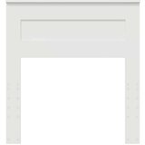 vidaXL Vzglavje z vzglavjem Bela 75 cm Konstruiran les | Shoptok.si