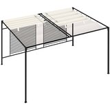  Sjenica s pomičnim krovom 3 x 4 x 2,3 m krem 180 g/m² | Eponuda.ba