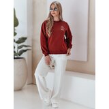 DStreet Bluza damska oversize z haftem CHERSOFT ceglana | Shoptok.si