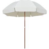 vidaXL Senčnik z jeklenim drogom 300 cm peščen | Shoptok.si