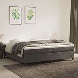  Box spring posteljni okvir temno siv 200x200 cm žamet, (20735538) Cene