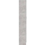 Ormarić za knjige boja betona 82,5 x 30,5 x 185,5 cm drveni | shoptok.hr