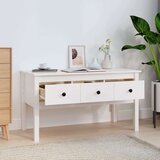  Klubska mizica bela 102x49x55 trdna borovina, (20602449) | Shoptok.si