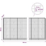  Gabion s žicom debljine 3 5 mm i mrežom 5x10 cm 700x50x150 cm - 50 cm 150 cm 700 cm | shoptok.hr