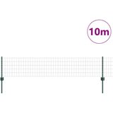 vidaXL Euro ograda s 5 U stupova Zelena 0,4x10 m Metal | shoptok.hr
