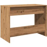  pisalna miza z 2 predaloma, inženirski les, artisan hrast, 101x50x76,5 cm | Shoptok.si