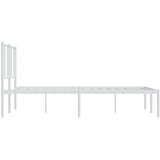  Metalni okvir za krevet s uzglavljem bijeli 140 x 190 cm | Eponuda.com