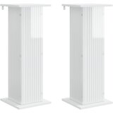  Stalak za biljke 2 pcs Bijela visokog sjaja 30,5 x 30 x 80,5 cm | shoptok.hr