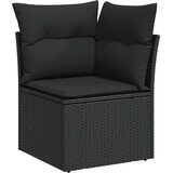  8-dijelni set vrtnih sofa od poliratana s jastucima crni | shoptok.hr