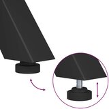  120 x 80 x 75 cm Čvrsto drvo akacije Bijela i crna Pravokutni | shoptok.hr