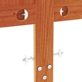 vidaXL Vzglavje voščeno rjava 135 cm trdna borovina | Shoptok.si