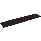 Stolna ploča tamnosmeđa 180 x 40 x (2-4) cm obrađena hrastovina | shoptok.hr