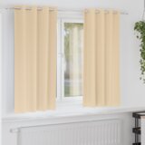 vidaXL Zavese z zavesami 2 pcs krema 175 x 140 cm Poliester | Shoptok.si