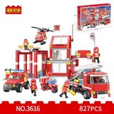  Cogo kockice-vatrogasna stanica. 827 delova. ( 93437 ) | Eponuda.com